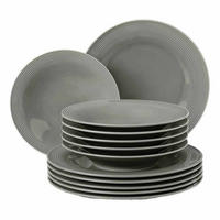 TAFELSERVICE Beat Color Glaze Perlgrau 12er Set - Grau, Keramik (32.3/23.5/32.3cm) - Seltmann Weiden