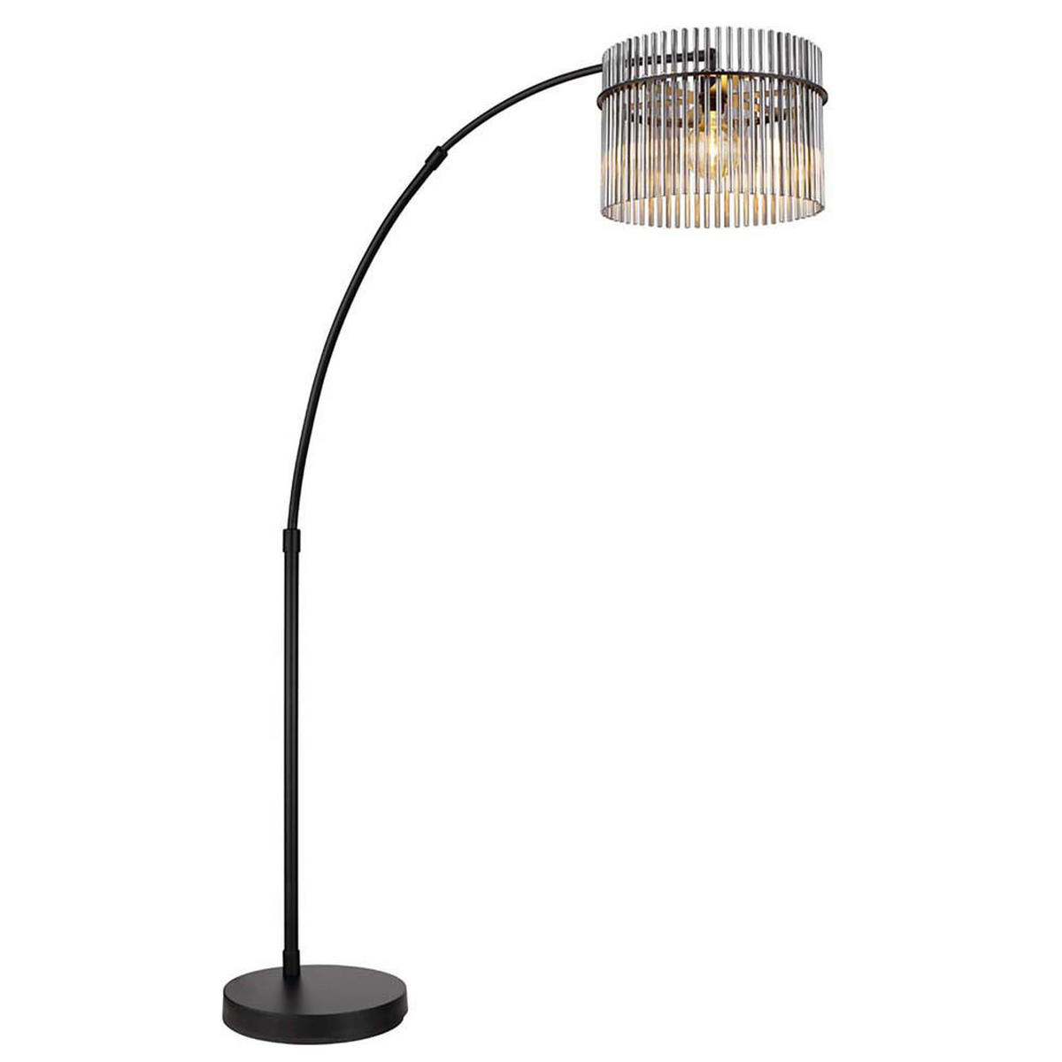 LED STEHLEUCHTE Glas Grau Rauchoptik - Grau, Glas (120/38/185cm) - Globo Lighting