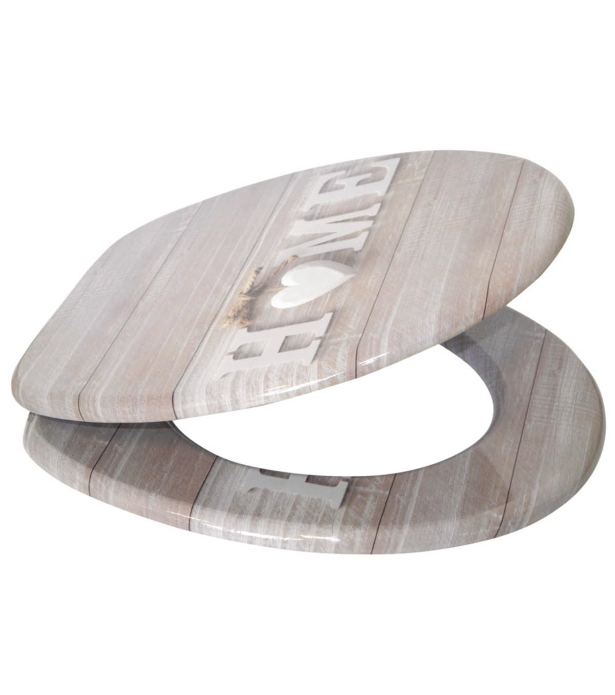 WC-SITZ Home - Braun, Holzwerkstoff (38/6/47cm) - Sanilo