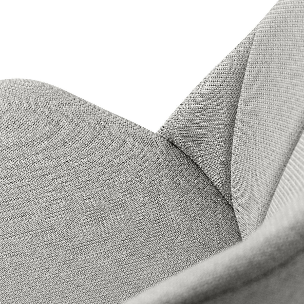 POLSTERSTUHL SPENO Esszimmerstühle 2er Set - Schwarz/Grau, Holz/Textil (52/85/58cm) - KONSIMO®