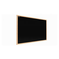 KREIDETAFEL 80x50cm Schwarze magnetische mit Naturholzrahmen - Schwarz, Metall (80/50/1.5cm) - ALLboards