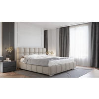 POLSTERBETT Bliss 180 x 200 cm mit Bettkasten und Lattenrost, Taschenfederkernmatratze mit Kokos 20cm - braun - Braun, Holz (180/200cm) - Homesy