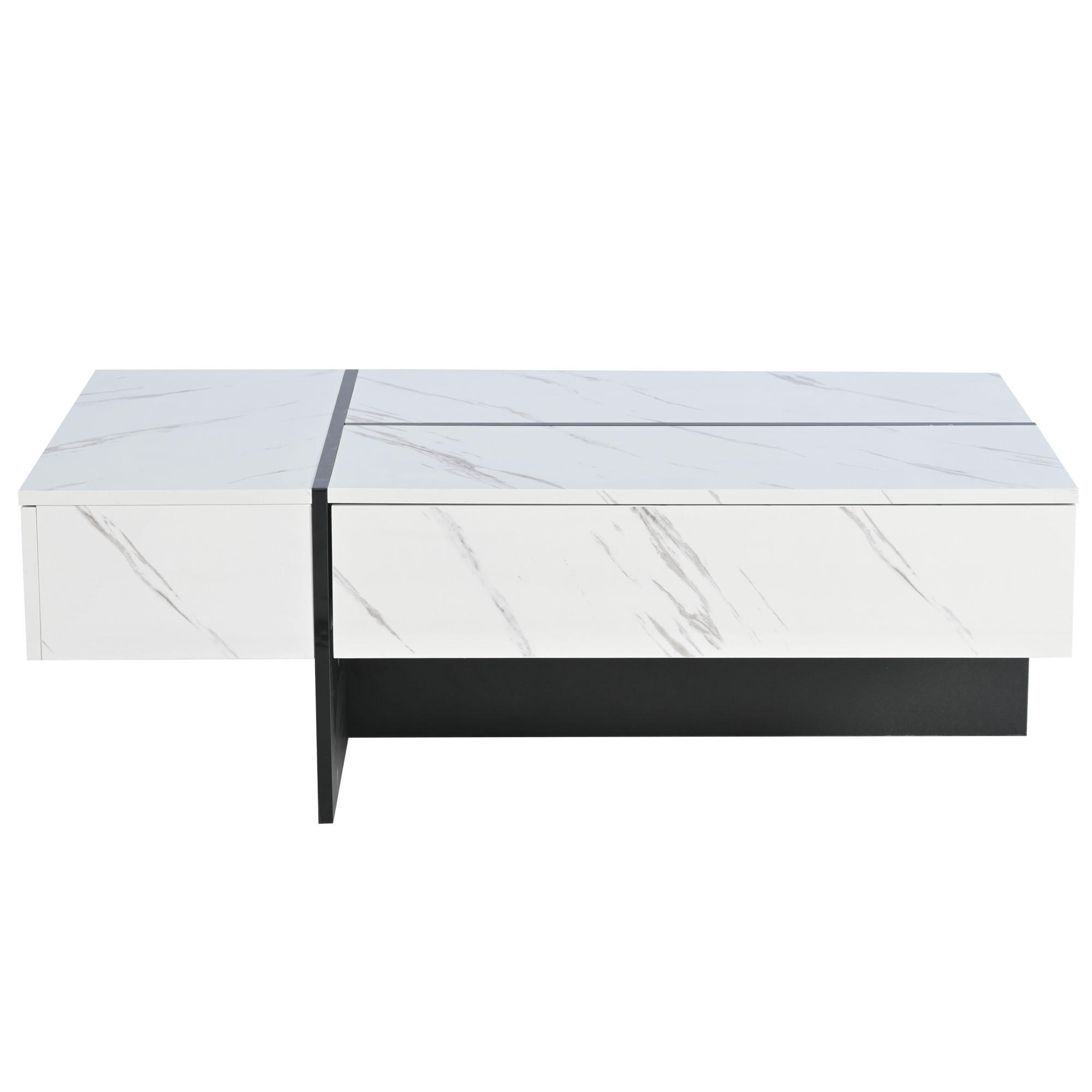 COUCHTISCH Weiß 105/60/35 cm - Weiß, Holzwerkstoff (60/105/35cm) - PANGIVO