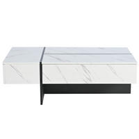 COUCHTISCH Weiß 105/60/35 cm - Weiß, Holzwerkstoff (60/105/35cm) - PANGIVO