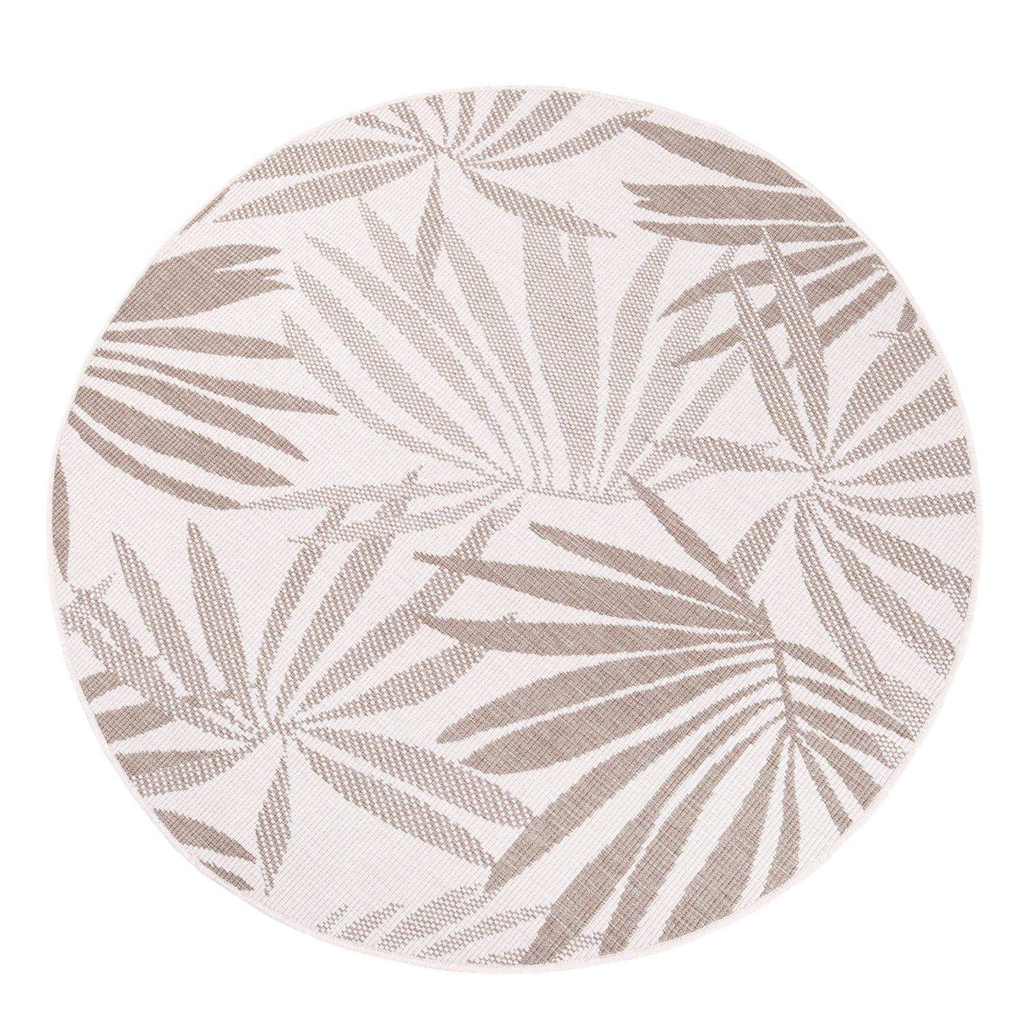 OUTDOOR-TEPPICH DuoRug 5771 Creme 120x120 cm - Beige, Textil (120/120cm) - carpet city