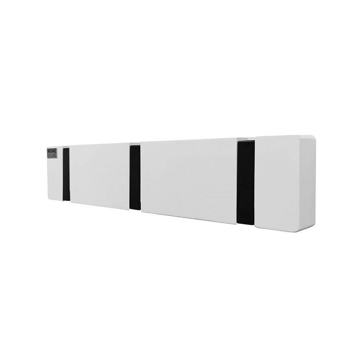 GARDEROBENLEISTE HOOK inkl. 3 Haken und Magnete - Weiß - Weiß, Holz (2/5.5/29cm) - Home Deluxe