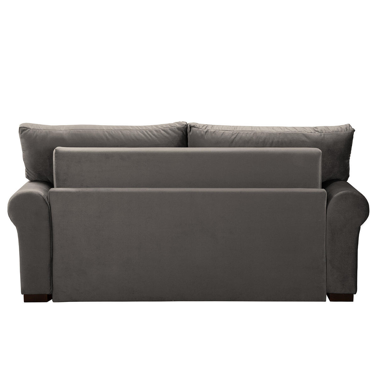 SCHLAFSOFA - Transparent/Braun, Birkenholz/Textil (185/95/90cm) - home24