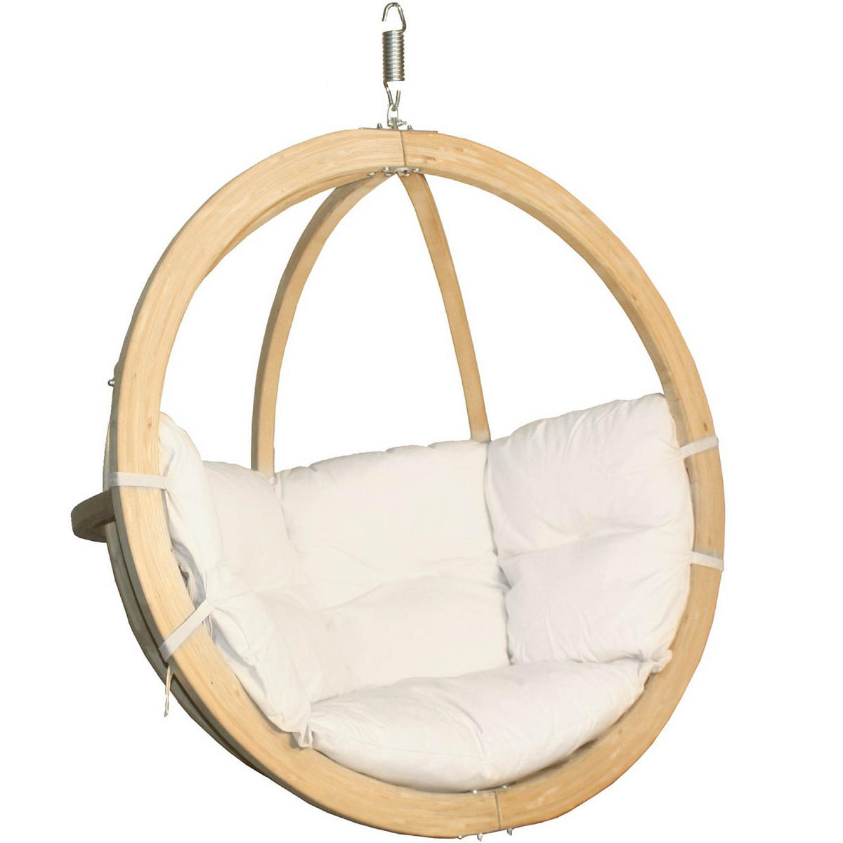 HÄNGESESSEL HIGLO ,Creme - Creme, Holz/Textil (120/82/120cm) - KONSIMO®
