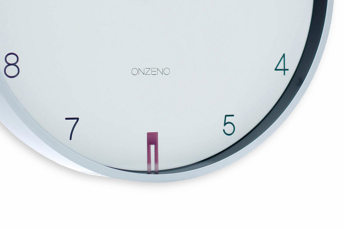 WANDUHR Design Weiß 31/31 cm - Weiß, Holzwerkstoff (30.5/30.5/4cm) - ONZENO