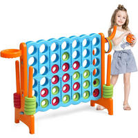 HERNÁ sada 4 v 1 – Obrovská hra „4 v rade“ – viacfarebná - viacfarebná, plast (33/84cm) - COSTWAY