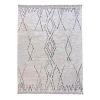 TEPPICH Crimble elfenbein/brikettschwarz 160 x 230 cm - Weiß, Textil (160/230cm) - The Rug Republic