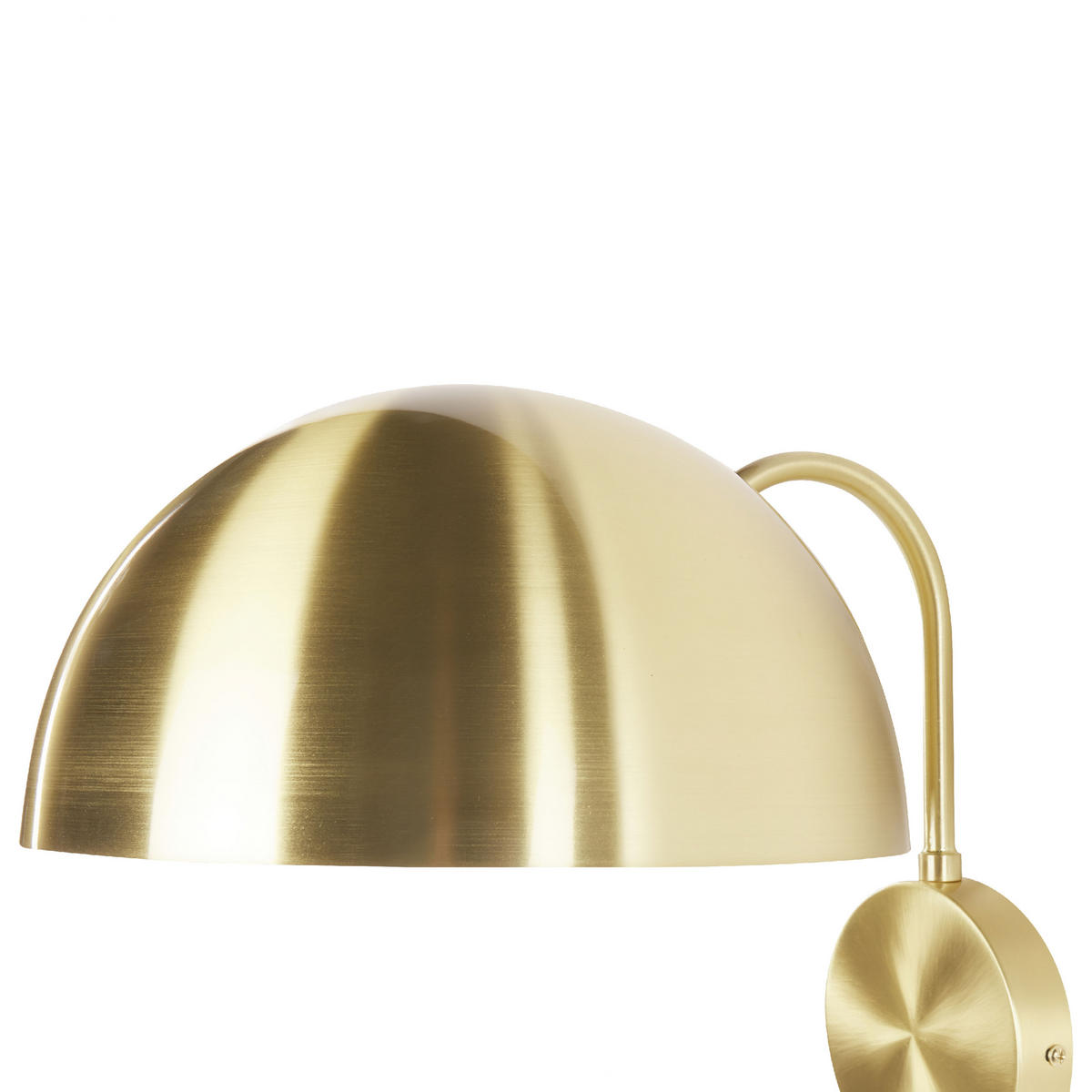 WANDLAMPE Gold Wampu - Goldfarben, Metall (27/41/33cm) - Beliani