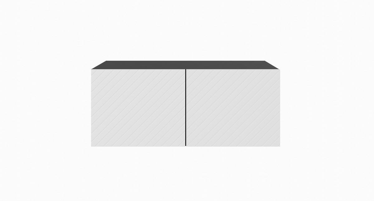 TV-SCHRANK KLER - Schwarz/Weiß, Holzwerkstoff (100/41/40cm) - Meblini