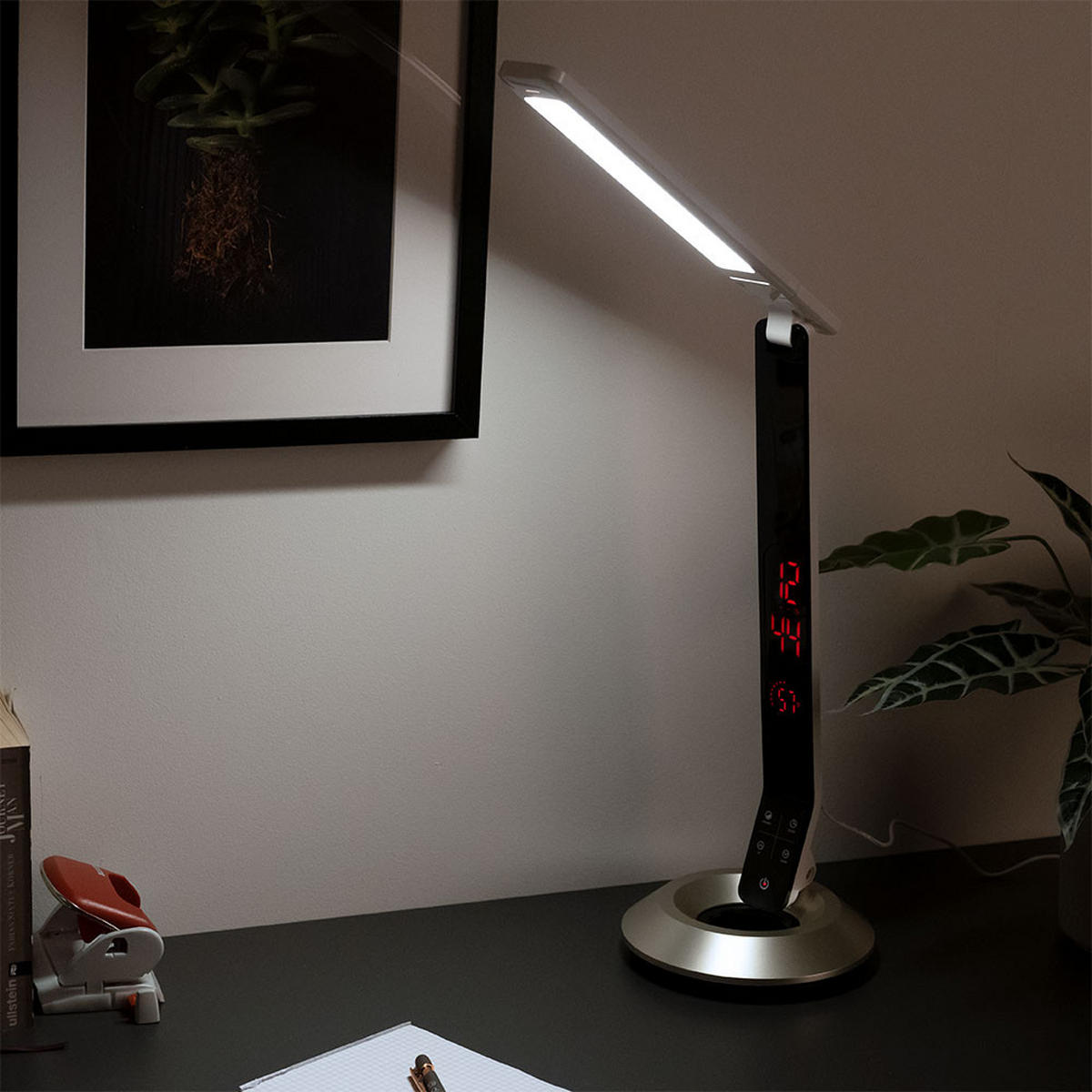 LED TISCHLEUCHTE Drina Aluminium Silber - Silberfarben, Metall (17.1/41/75cm) - Globo Lighting