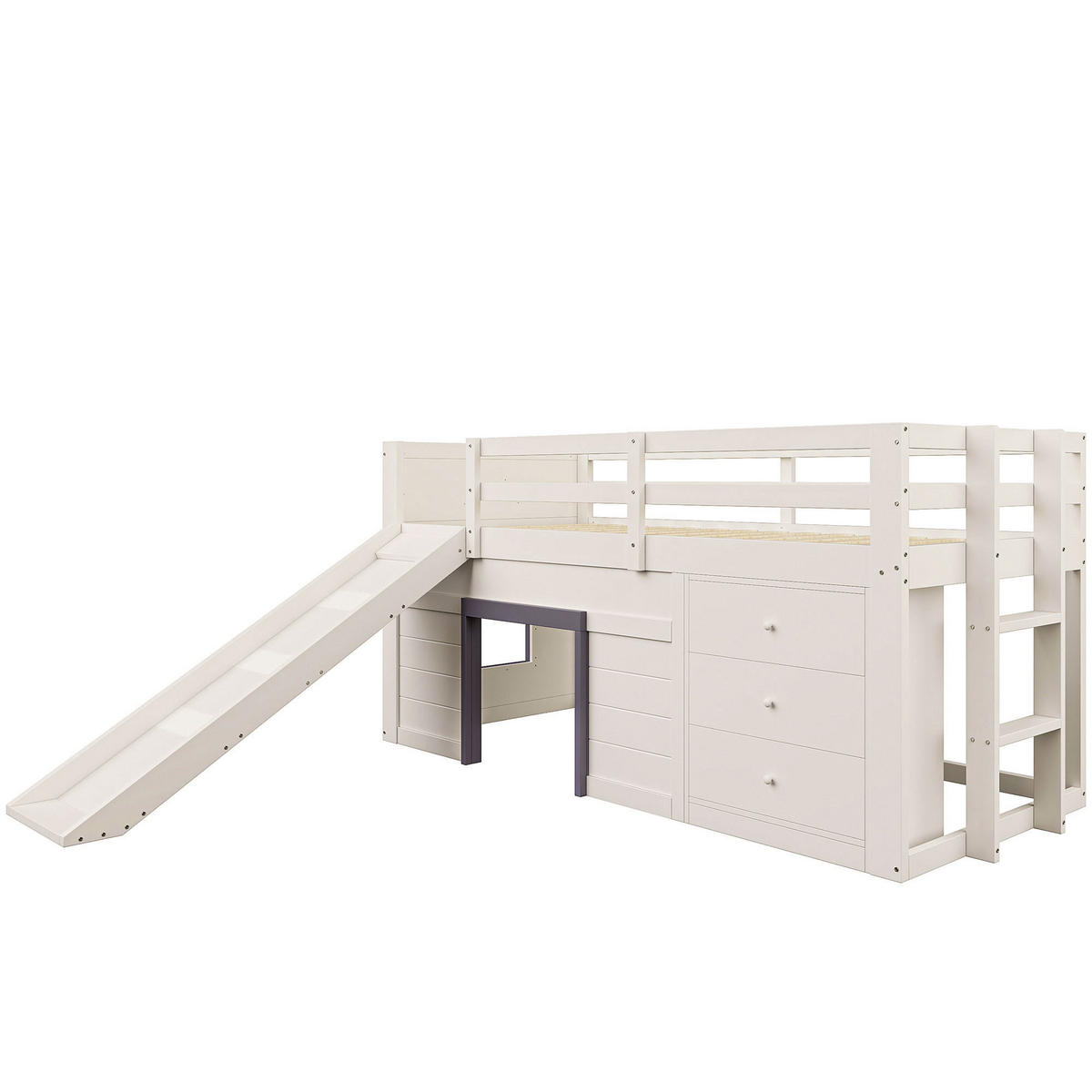 HOCHBETT 90/200 cm Creme - Creme, Holz - Raumix