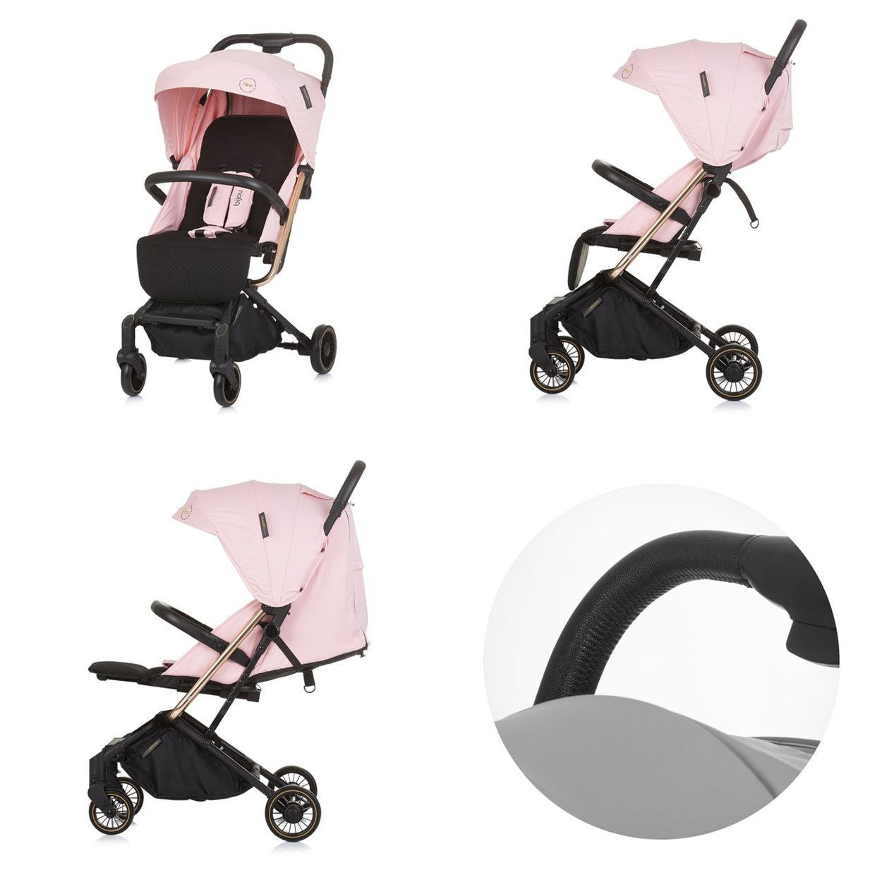 BUGGY Bijou rosa Aluminiumrahmen Aufbewahrungskorb EVA-Reifen - Pink/Rosa, Metall (75/49/100cm) - Chipolino