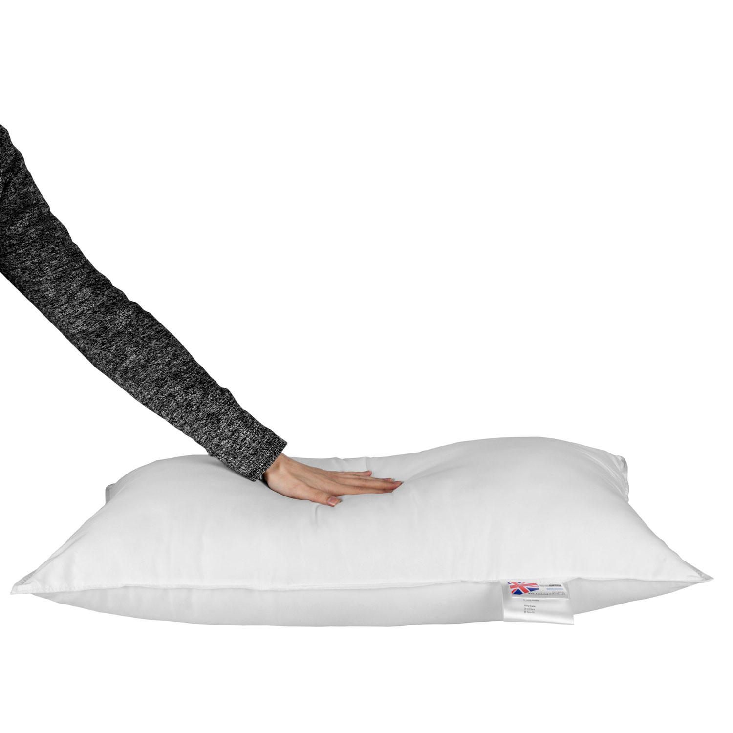 KOPFKISSEN Super-Mikrofaser 40/80 cm - Weiß, Textil (40/80cm) - Homescapes
