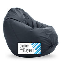 SITZSACK Classico L grau - Grau, Kunststoff/Textil (90/90/90cm) - Bruni