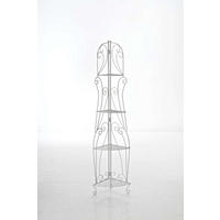 STANDREGAL Irmi antik weiß - Weiß, Metall (40/154/30cm) - TPFGarden