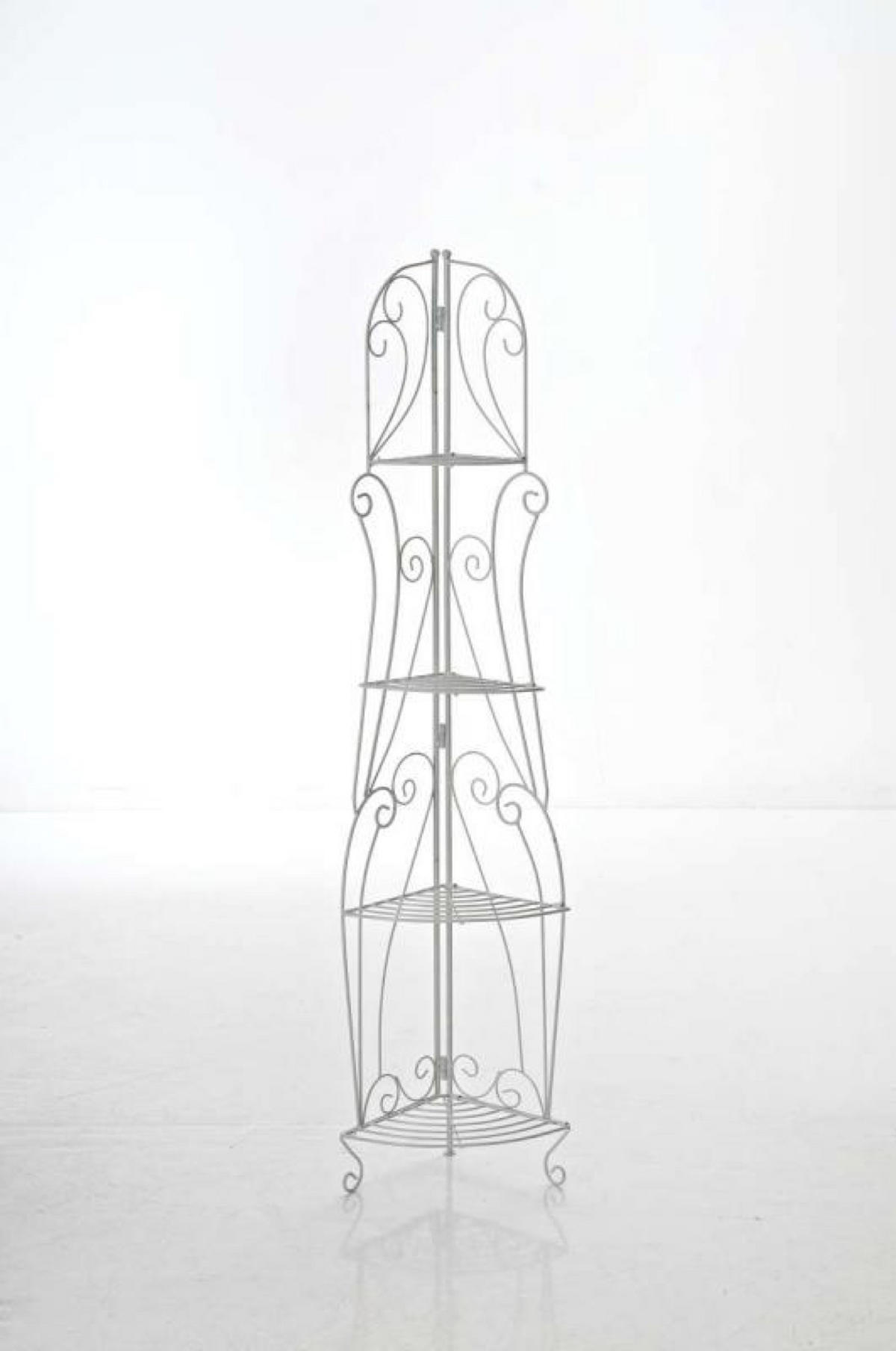 STANDREGAL Irmi antik weiß - Weiß, Metall (40/154/30cm) - TPFGarden