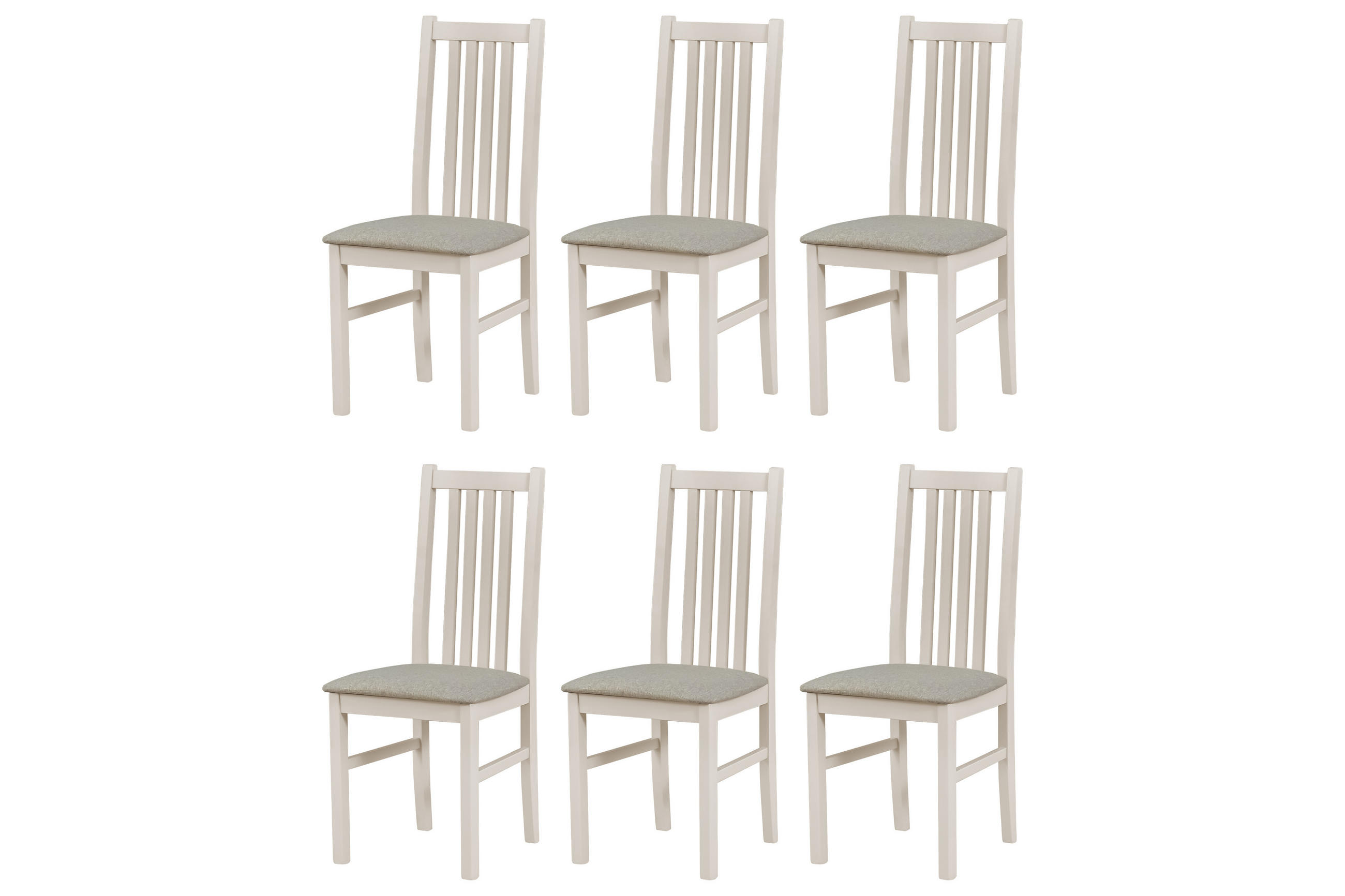 STUHL 6er ONTIKA 1, kaschmir - Beige, Holz (43/94/40cm) - Leaf Design