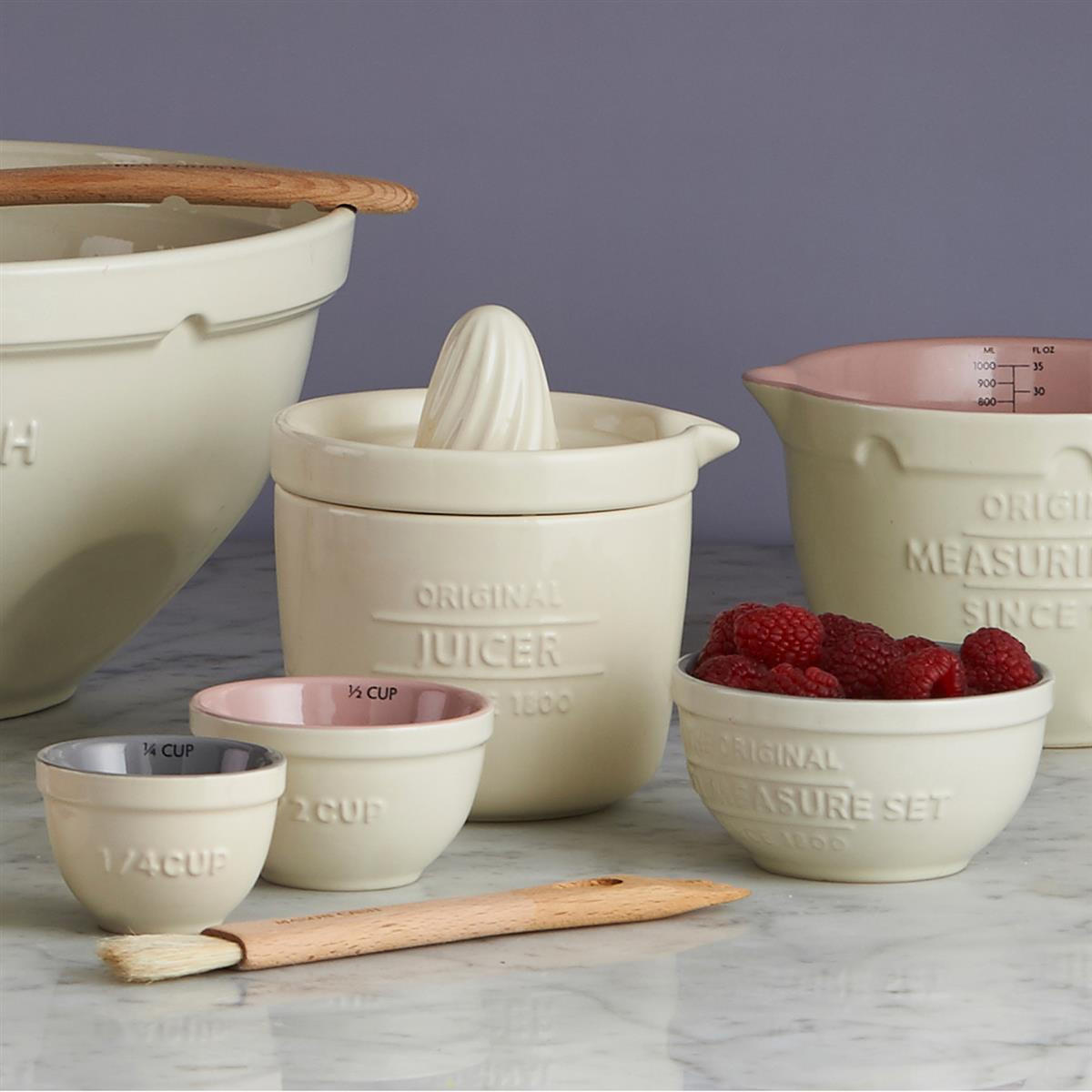 Thumbnail - Mason Cash Messbecher-Set,, Creme, Keramik, Backen, Backhelfer, Messbecher