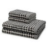 FROTTIERSET Brooklyn Glencheck 4-teilig - Schwarz, Textil (50/100cm) - MÖVE
