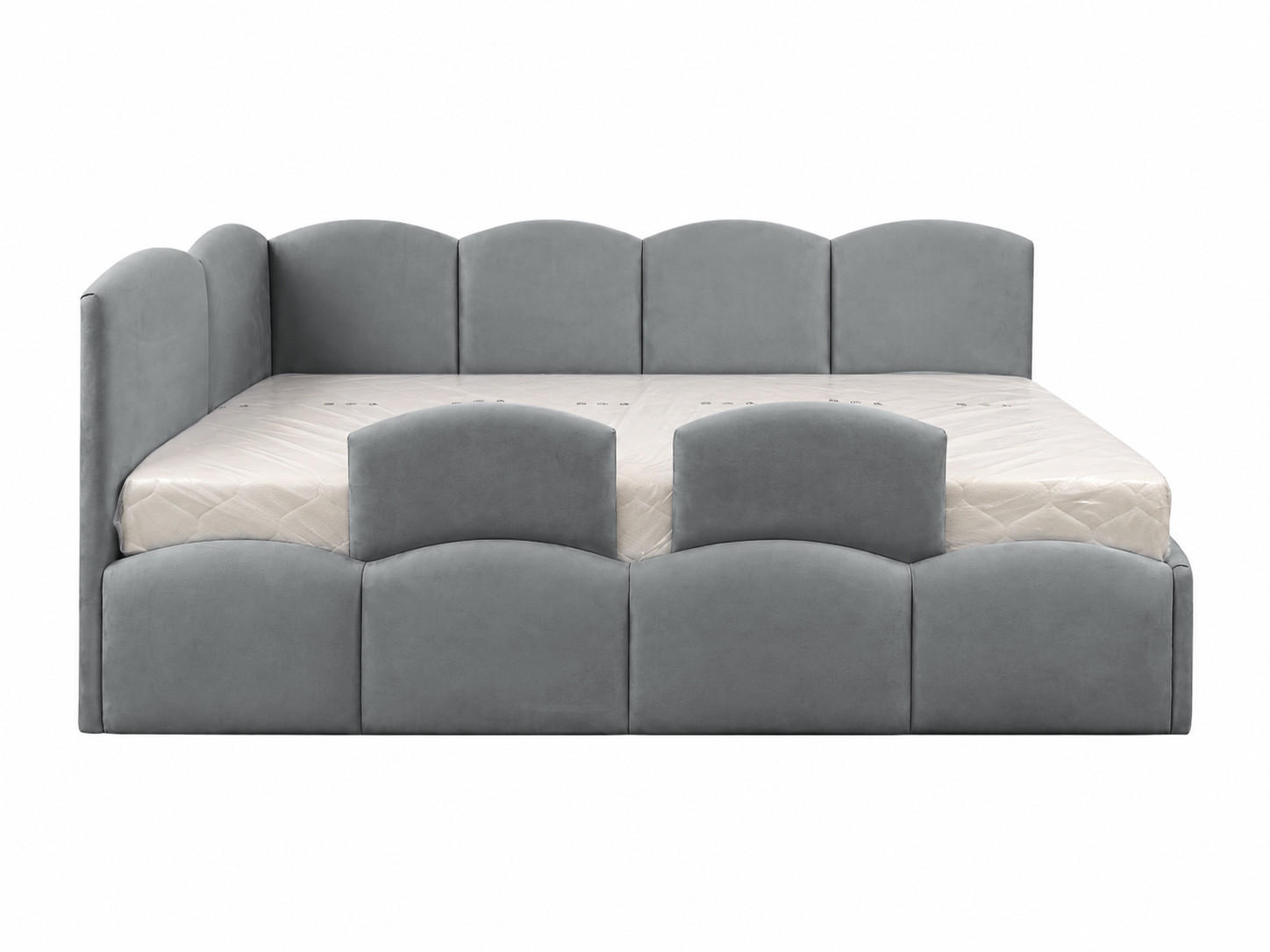 KS Home Concept Kinderbett Grau 90x200 cm
