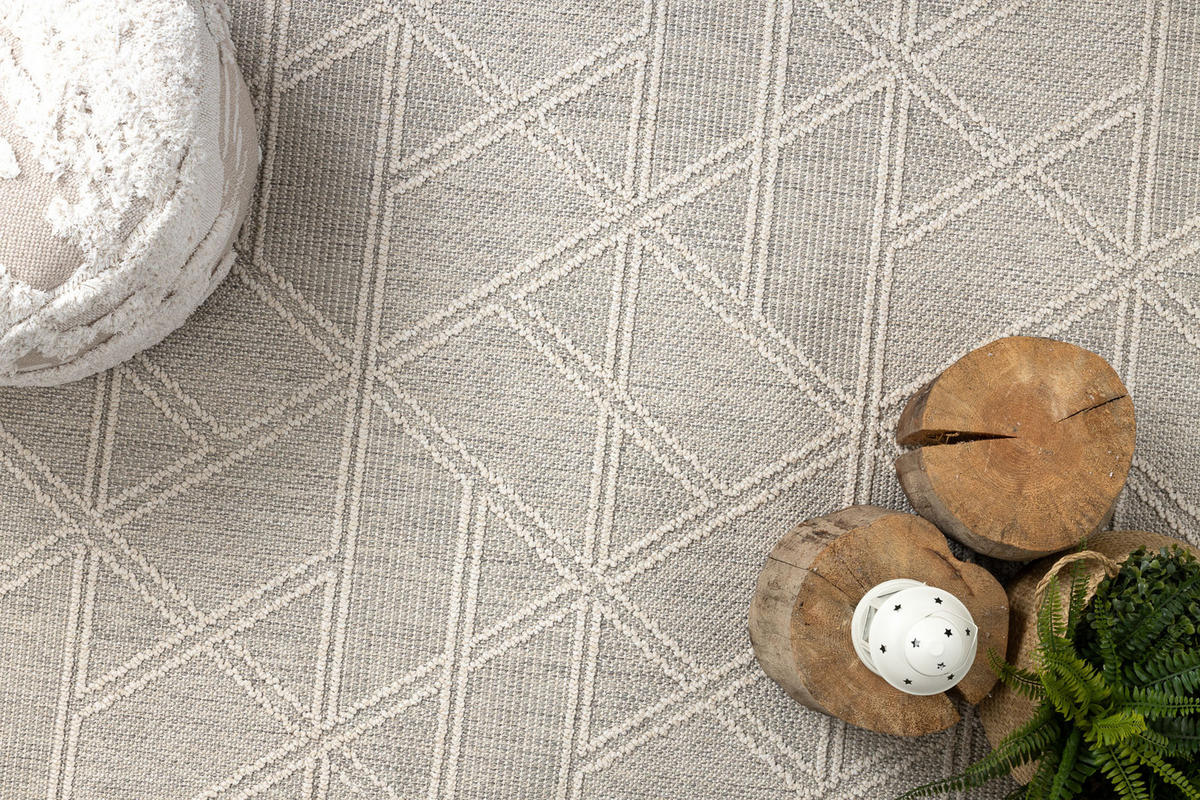 TEPPICH Origi 120/170 cm - Grau, Textil (120/170cm) - rugsX
