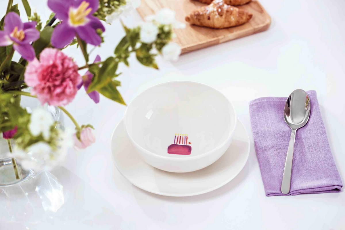 FRÜHSTÜCKSSET HAPPY BIRTHDAY With Love bunt 3er Set - Multicolor, Keramik (1/1/1cm) - Villeroy & Boch