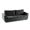 SOFA Delta Dunkelgrau, mit Schlaffunktion - Grau, Holzwerkstoff (245/93/118cm) - Bettso