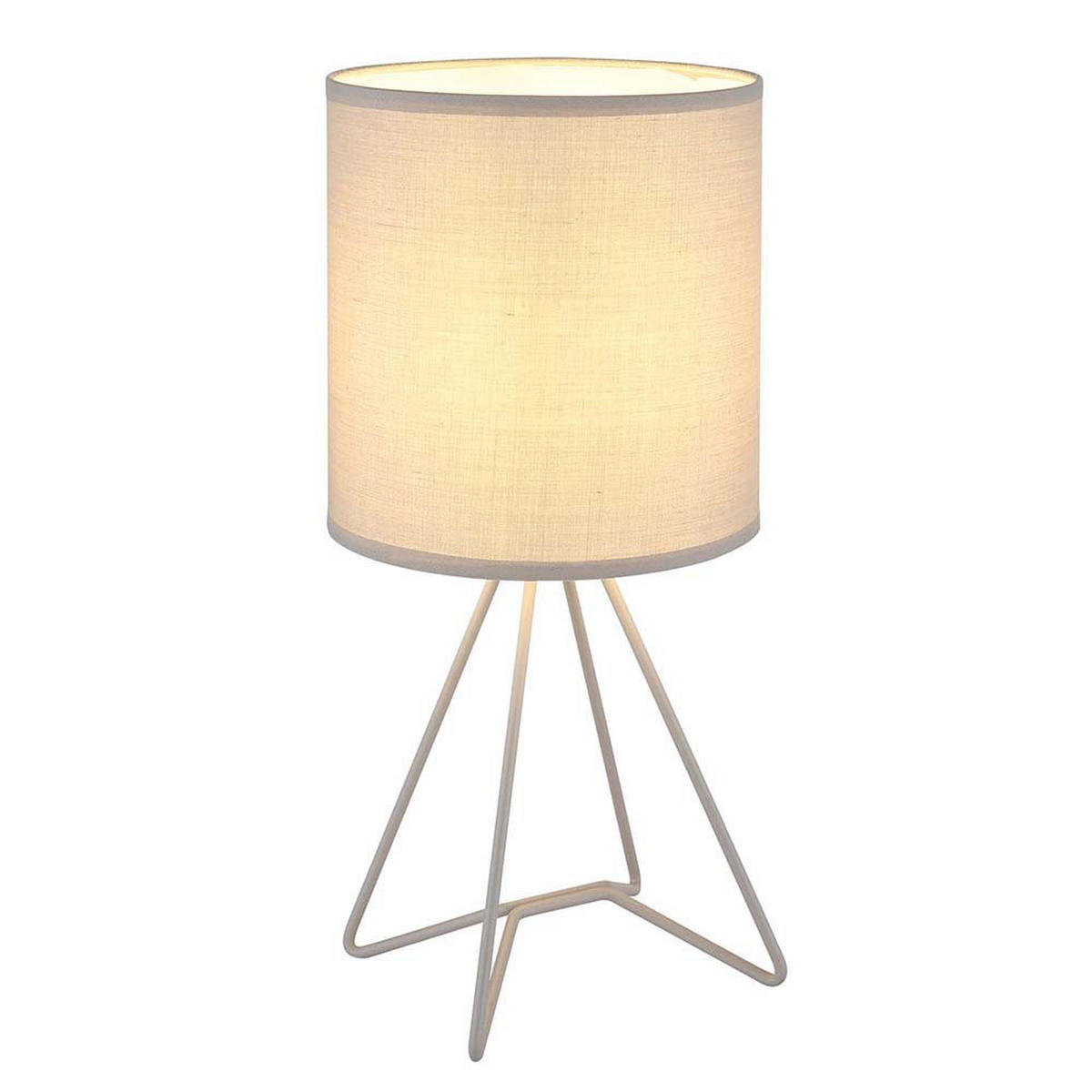 TISCHLEUCHTE TAMIAN Metall Grau - Grau, Metall (16/16/34.5cm) - Globo Lighting