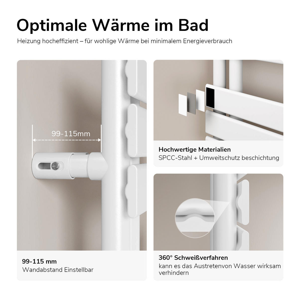 HEIZKÖRPER wasserführend weiß 160/50/5,9 cm - Weiß, Metall (60/160/6cm) - EMKE