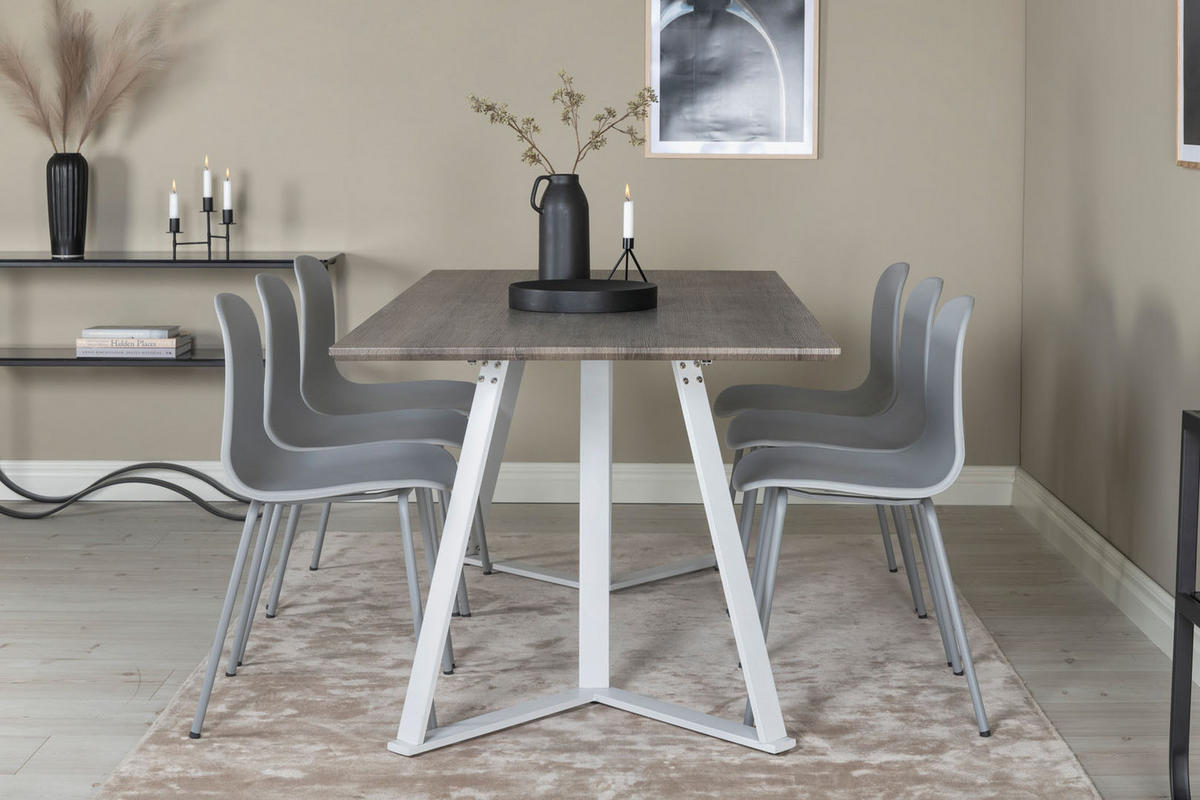 ESSTISCH 90x180 cm grau - Grau, Holzwerkstoff (180/90/75cm) - ebuy24