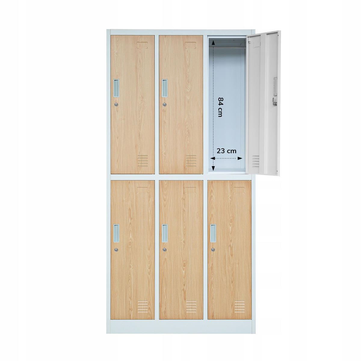 SCHLIESSFACHSCHRANK IGOR - Beige/Weiß, Metall (90/185/45cm) - Jan Nowak