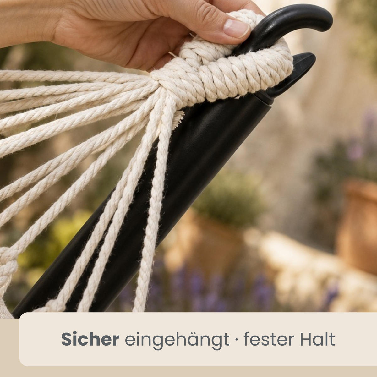 DOPPEL-HÄNGEMATTE mit Gestell bis 120kg, 200/120cm, Grau - Grau, Metall (100/90/300cm) - Amanka