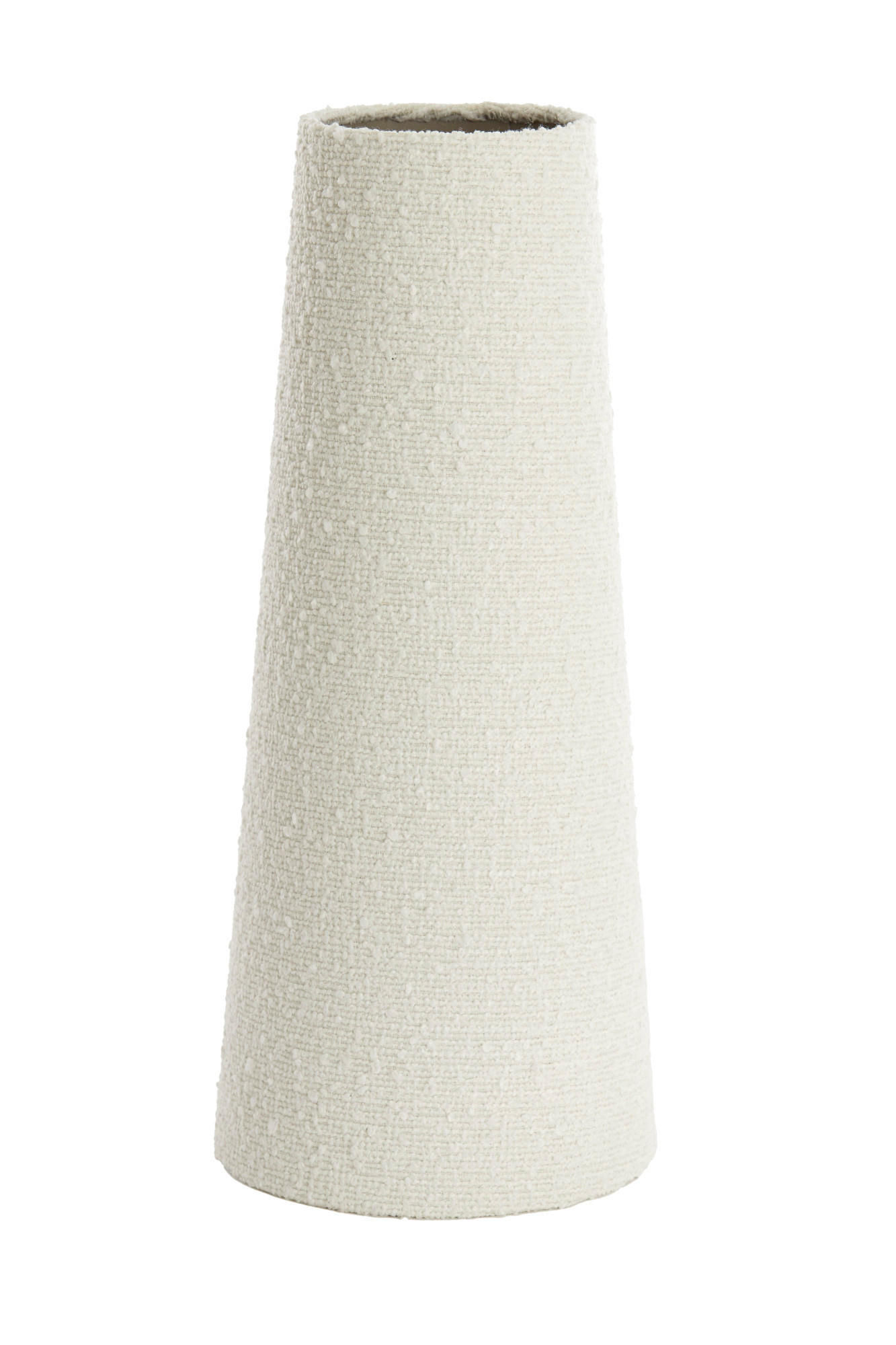 LAMPENSCHIRM Oruro Weiß Ø19/46,5 cm - Weiß, Textil (19/12.5/46.5cm) - Light & Living