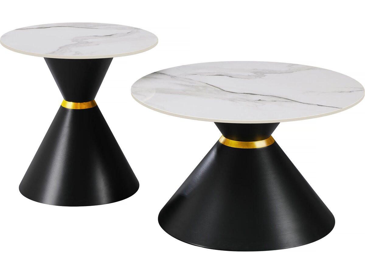 COUCHTISCH lune Weiß - Weiß, Keramik (70/70/42cm) - Habitat Garten