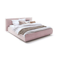 POLSTERBETT CARLO Pink Massivholz - Pink/Rosa, Textil (140/200cm) - KAWOLA