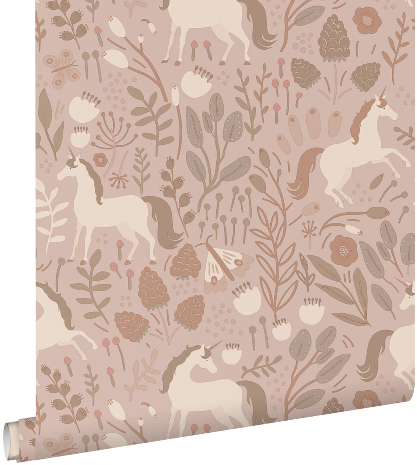 TAPETE Einhörner 53 cm x 10.05 m - Pink, Papier (53/0.1cm) - ESTAhome
