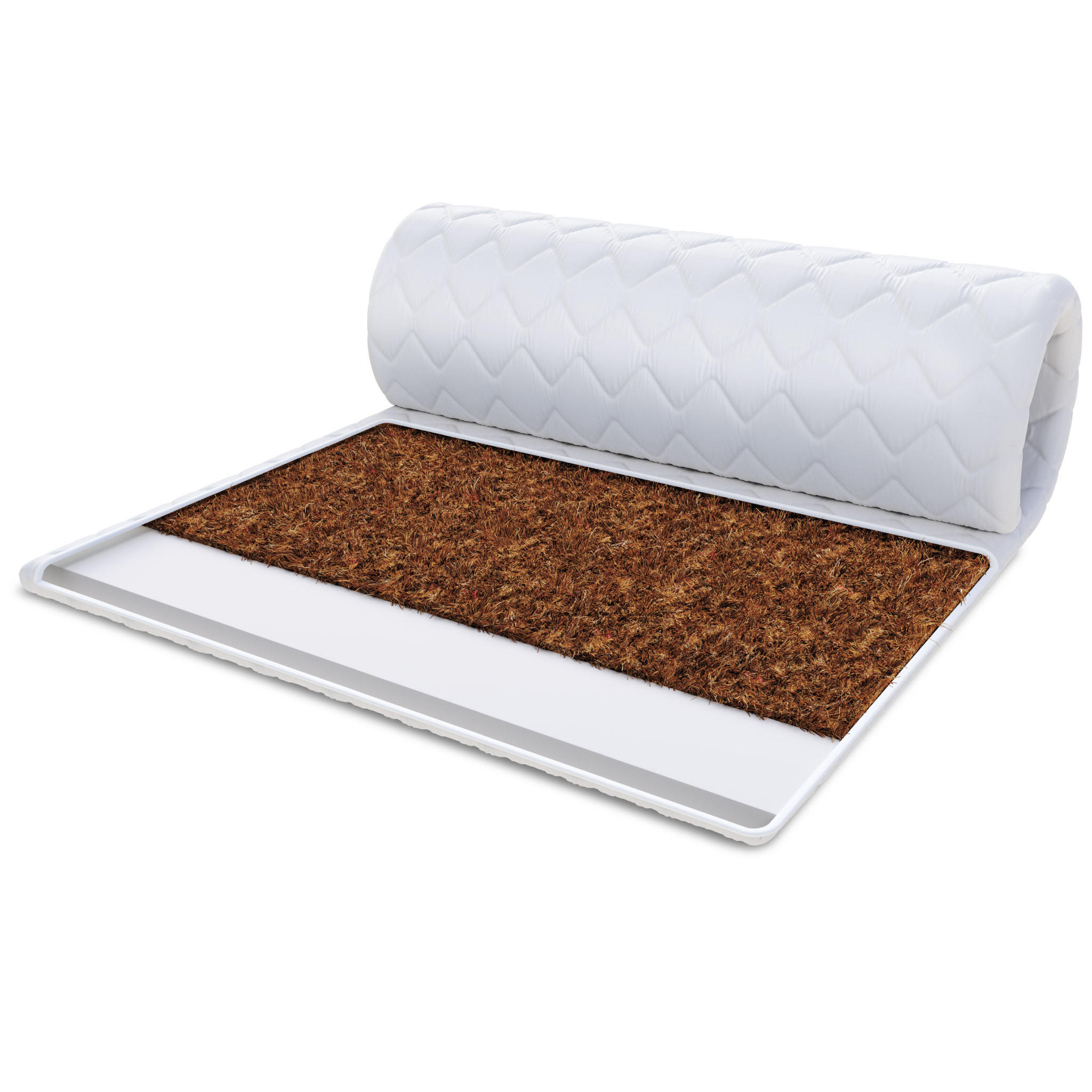 TOPPER Kokos Kaltschaum 4 cm - Weiß, Textil (90/200cm) - FDM
