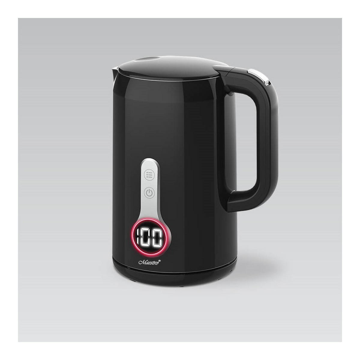 WASSERKOCHER ELEKTRISCH Schwarz 21/15/25 cm MR025BLACK - Schwarz, Metall (15/25/21cm) - Maestro 