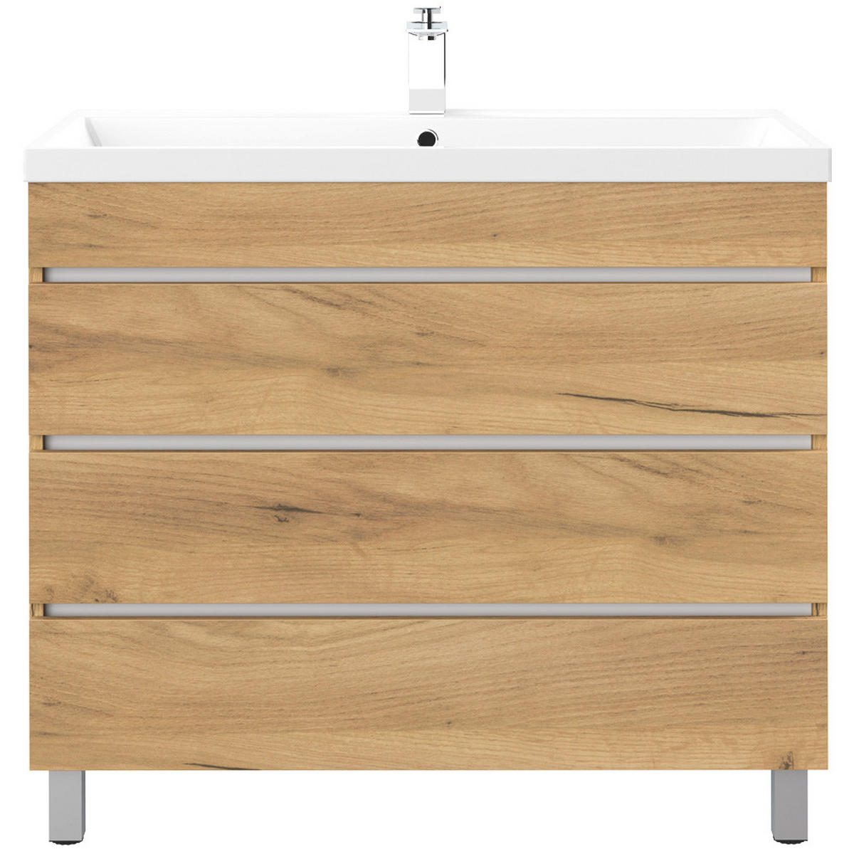 WASCHTISCH Frome-02 - Braun, Holzwerkstoff (90/84/48cm) - Lomado