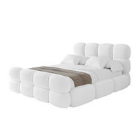 POLSTERBETT mit Bettkasten, Fußteil und Lattenrost, Boxbett ohne Matratze - NOMA-Z 140x200 Weiß - Weiß, Holzwerkstoff/Textil (140/200cm) - ALTDECOR
