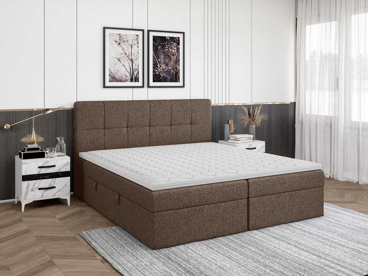 BOXBETT Mokpo 200x200 cm, Braun - Braun, Textil (200/200cm) - Fedve