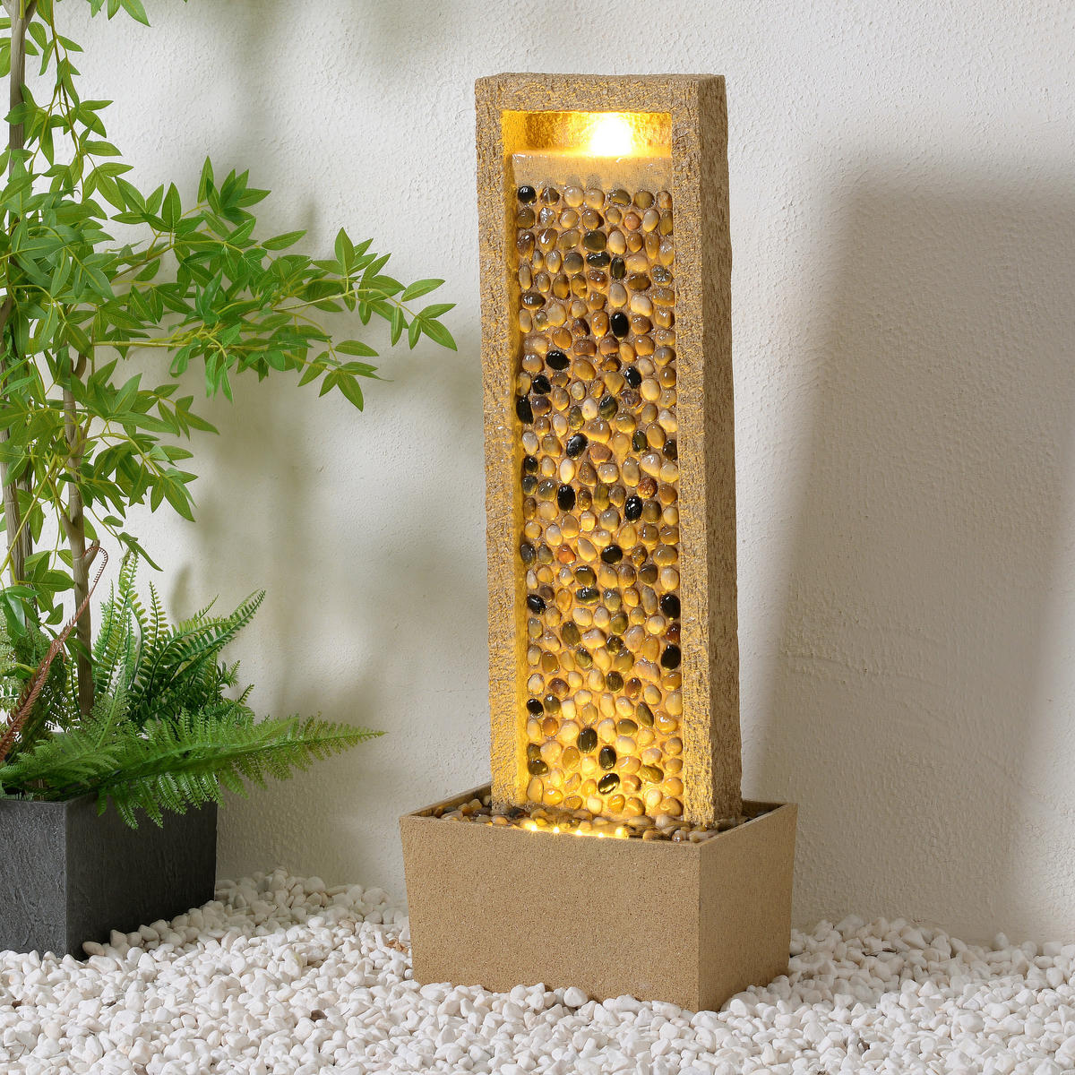 GARTENBRUNNEN braun - Braun, Kunststoff (34/22/92cm) - Teamson Home