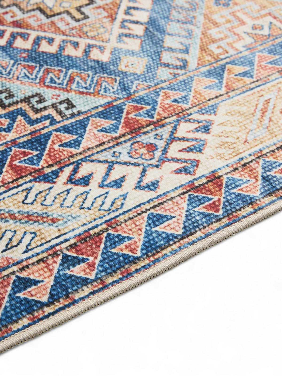 VINTAGE-TEPPICH George waschbar 300x400 cm - Blau, Kunststoff (300/400cm) - benuta