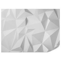 FOTOTAPETE für Büro Moderne Räumlich Abstraktion Minimalismus 350x256 - Weiß/Grau, Papier (350/256cm) - Muralo