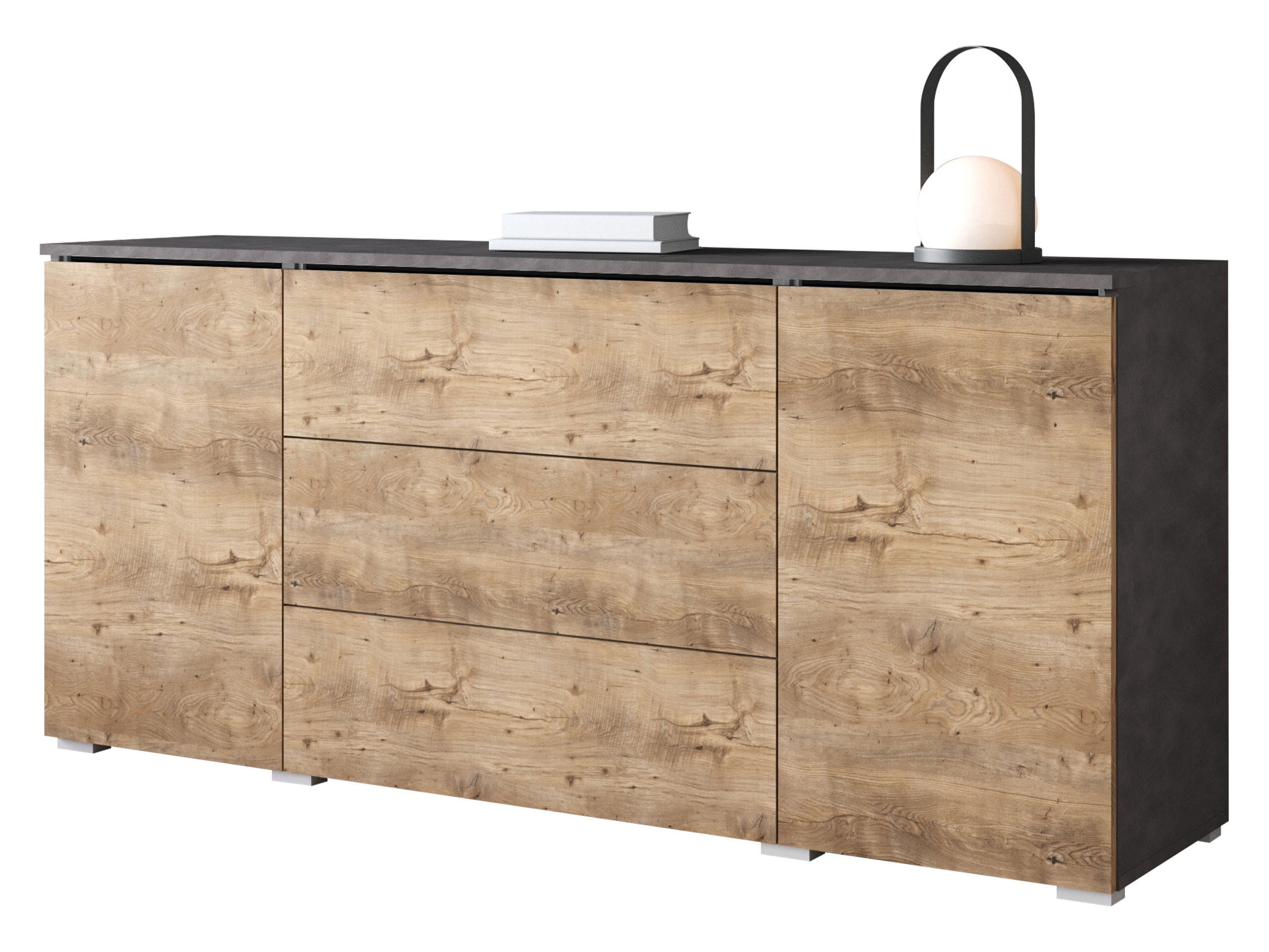 SIDEBOARD Vera 150 - Braun/Grau, Holzwerkstoff (150/66/40cm) - MIRJAN24