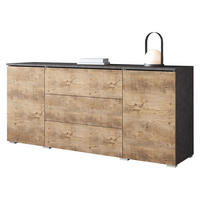 SIDEBOARD Vera 150 - Braun/Grau, Holzwerkstoff (150/66/40cm) - MIRJAN24